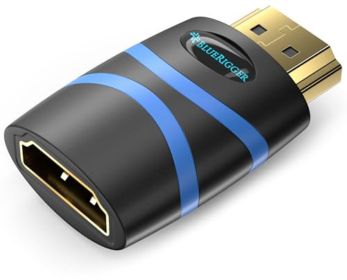 BlueRigger HDMI CEC Less Adapter (4K UHD, ARC, Ethernet, Male to Female CEC Blocker) - Compatible with HDTV, TV Stick, Chromecast, Nintendo Switch, Xbox, PS5, PC, Soundbar - 4 Pack