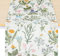 Mabor Outdoor Wetterfest Tischdecke，183x33cm Blumen Tischläufer Outdoor Wetterfest Garten Tischläufer Sommer Abwaschbar für Drinnen Esszimmer Teeparty Hochzeit Dekoration