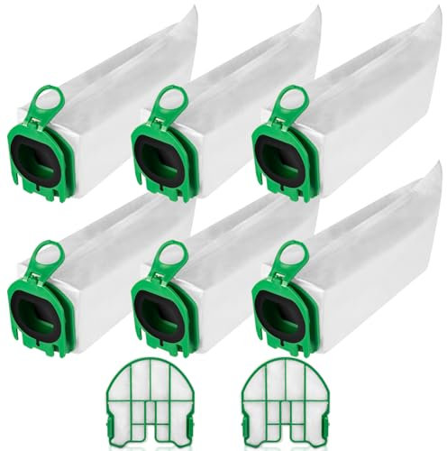 6 Stück Staubsaugerbeutel kompatibel für Vorwerk Kobold VB100, Premium Filtertüten Ersatz Staubbeutel für Kobold VB100 FP100