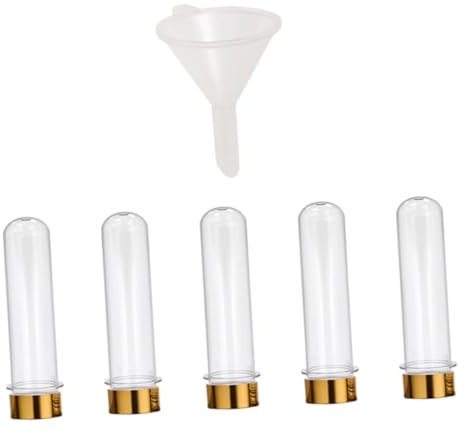 Beavorty 6stücke Reagenzglasflaschen Aus Pet-material Aufbewahrungsröhrchen Mehrzweck-reagenzgläser Für Dekoration Flüssigkeiten Und Gewürze Als Behälter Für Candy Salz Und Mehr