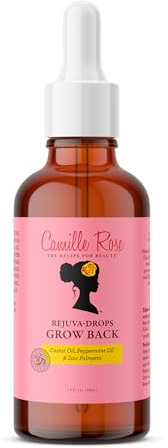 Camille Rose Rejuva Grow Back Drops, Strengthening Hair Growth Oil, 58 ml | Nourishing Botanical Blend, Reduces Breakage, Lightweight Formula, Ideal for Thinning Hair, Easy to Incorporate