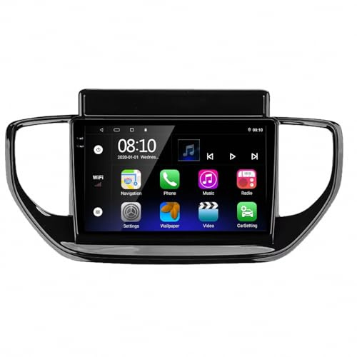 Bluetooth Estéreo para Hyundai Solaris 2 II 2020-2021 9 Inches Android 15 Pantalla Coche FM Am Bluetooth USB para, 4 Core 2G+32G