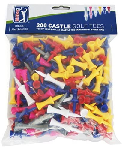 PGA TOUR 200er Pack Castle Tees, Blau und Weiss, 21,5x18,5x5,5D cm