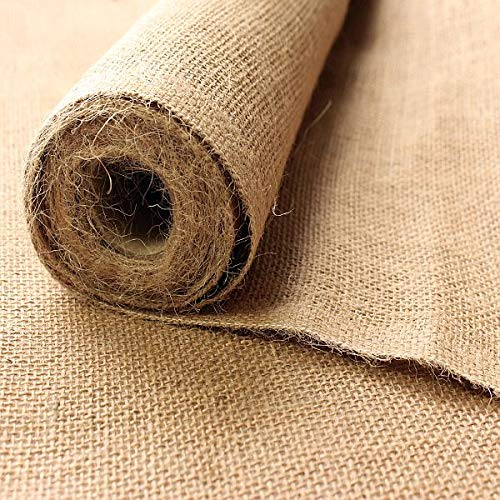 STOFFKONTOR Jute Sackleinen Meterware in Natur, 100% Jute, Robust & Flexibel verwendbar, ca. 130 cm breit, ca. 360 g/lfm