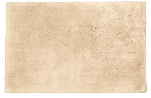 Allure Hotel Bath Mat Non-Slip, 100% Cotton, Extra Thick Deep Pile, Anti-Viral, Washable, 50cm x 80cm (Stone)