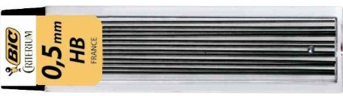 BIC Lot de 3 Etuis de 12 mines pour porte-mines Critérium 0,5 mm HB