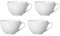 Snap by R&B Kaffee-Serie Bianco weiß Material 4er Cappuccinotassen-Set