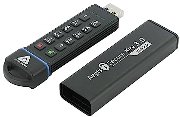 Apricorn 30 GB Aegis Secure USB 3.0 Flash Drive, schwarz