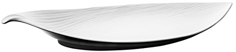 LACOR - 63176 - Fuente Hoja Fuji De Melamina 37,5x16x4 cm - Blanco