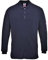 Portwest FR10 Flame Resistant Anti-Static Long Sleeve Polo Shirt Navy, X-Small