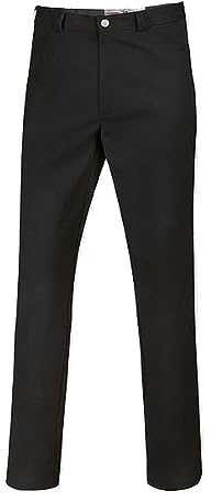 BP 1643-400-32-3XLl Unisex-Hose, Jeans-Stil mit verstellbarem Gummizug hinten, 215,00 g/m² Stoffmischung, schwarz, 3XLl