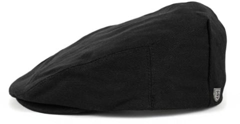 Brixton Cap Hooligan Black Herringbone Twill-M