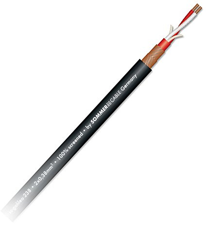 Sommer Cable 10m Mikrofonkabel SC-Galileo 238 OFC 2 x 0,38mm² geschirmt - 200-0251