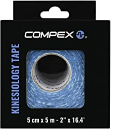 COMPEX Cinta kinesiológica Cinta Adhesiva elástica para Adulto, Unisex, Azul, Única