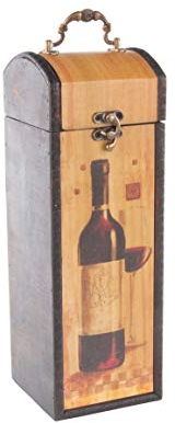 MYBOXES Geschenkverpackung für 1 Weinflasche Größe 10,8x11,5x32cm