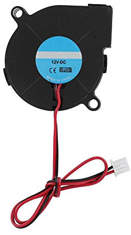 Bewinner 3D Drucker Lüfter 12V/24V Lüfter 5015 DC 50 * 50 * 15mm Turbo Fan für 3D Drucker, DIY Gebläse Lüfter Zubehör für 3D Drucker(12V)