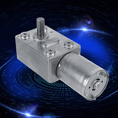 Electric Drive Motor, Reversible High Torque Worm Geared Motor DC 12V Reduction Motor CW/CCW for a Door Opener, Miniature Winch (40RPM)