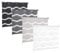 KSHANDEL24 DOPPELROLLO DUOROLLO Welle MIT 3D Effekt Weiss SCHWARZ GRAU Grafit FENSTERROLLO (Weiss, 90x150 cm)