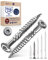 Vis de Terrasse 5x50 en Acier Inoxydable V4A - 800 Vis à Bois Torx 50mm de Long, 5mm d'Épaisseur - Acier Inoxydable Durci