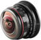 Venidice MK-3,5 mm F2.8 obiettivo fisheye ultra grandangolare per Olympus Panasonic Lumix MFT Micro Four Thirds 4/3 Mount Mirrorless, nero, panno di pulizia Venidice