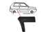 Modanatura parafango posteriore destra, compatibile con FIAT PANDA dal 01/1986 al 07/2003
