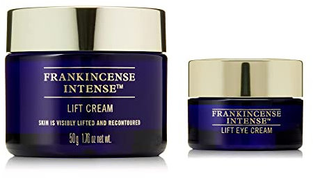 Neal's Yard Remedies Frankincense Intense Face Moisturiser Skincare Set - Ultra Nourishing Pro Collagen Cream with Anti Aging Vitamin E