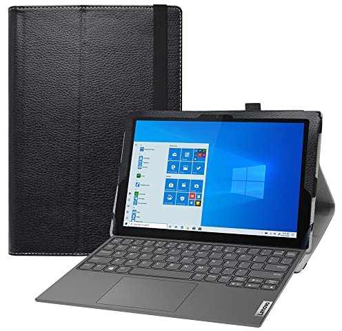 LIFANG Coque pour Lenovo IdeaPad Duet 3i,Slim Fit Housse Support Ultra-Mince et Léger Etui Cover pour 10.3 Lenovo IdeaPad Duet 3i 10IGL5 Tablet,Noir