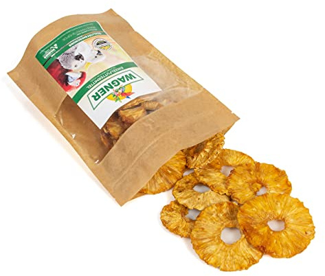 Wagner's | Ananasringe 100g | unbehandelt und ohne Zusätze | Snack für Vögel