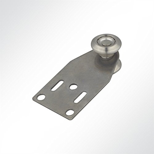 LYSEL® Laufrolle Vorhangrolle Führungsrolle Edelstahl Nirosta für Laufschiene 35x30mm mit Kugellager (1 Stück)