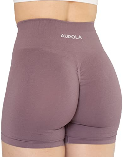 AUROLA Intensify Workout Shorts für Frauen Nahtlose Scrunch Short Fitnessstudio Yoga Laufen Sport Aktive Übung Fitness Shorts(S,Old Rose)