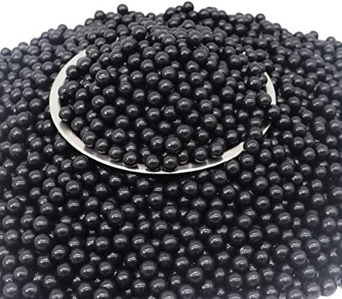 KuTi Kai 9mm Mud Slingshot Balls Hard Clay Ball Catapult Sling Shot Ball for Shooting Target Practice (Jet Black, 0.3kg/Pack)