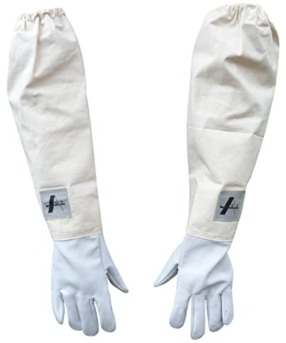 AGS Goatskin Beekeeper Gloves - Bee Keeping Protection (Medium)