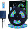 MIWATT Bande LED solaire 10M, bande LED multicolore, bandes LED avec télécommande RF 17 touches, 560 LED, éclairage de maison, fête, cuisine, jardin, piscine