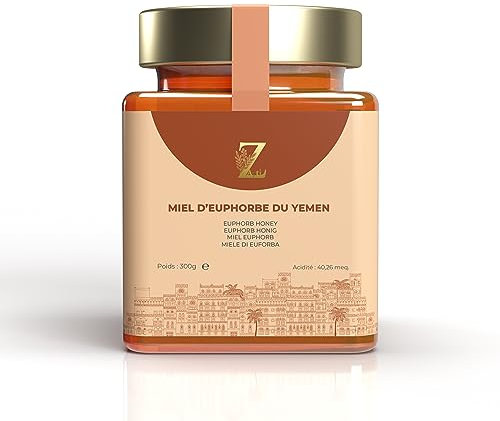 Miel d’Euphorbe du Yémen (Sâl) – Première Qualité – Miel Pur – Poids Net 300g - Une Grande Variété De Saveurs Délicieuses.