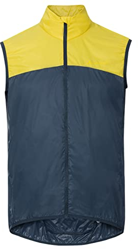 VAUDE Fahrradweste Matera Air Vest, ultraleichte Windweste Radsport Herren, wasserabweisende Weste Rennrad Herren, winddichte Sportweste reflektierend