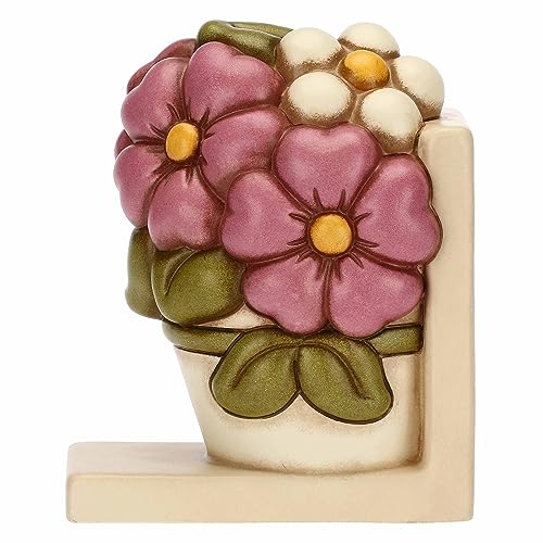 Thun - Buchstützen in Form Einer Vase mit Malvenblüte Herbstgeschichten