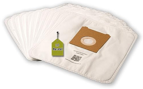 Lot de 10 sacs d'aspirateur compatibles avec Bosch VBBSGL20S, 10 sacs à poussière + 1 micro-filtre similaire aux sacs d'aspirateur Bosch PowerProtect Type G All, BBZ41FGALL AF D E F