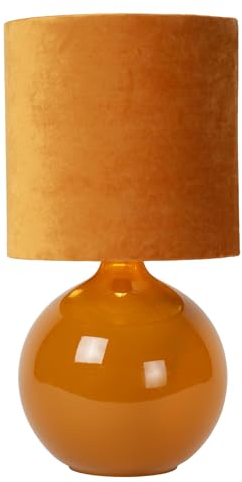 LUCIDE ESTERAD - Tischlampe - Ø 24 cm - 1xE14 - Ockergelb