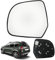 Spiegelglas Ersatz für Dacia Duster 2010-2013/Lodgy/Dokker 2012-2021, Außenspiegel Glas Asphärisch Verstellbar Umkehrlinse Rückfahrglas Geeignet Ersatz für Nissan Micra K13 2010-2017/Leaf (Links)