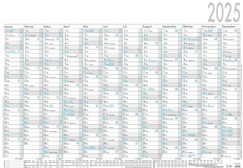 Poster Calendar 12 Months 2025 100 x 70 5 Pieces Rolled