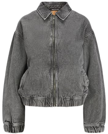 JJXX Damen Jxziggy Washed Jacket PNT Jeansjacke, Phantom, L