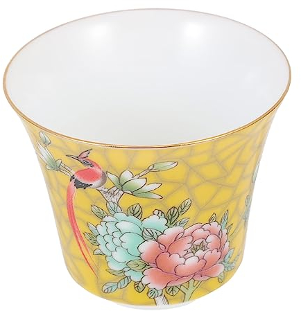 FELTECHELECTR Taza de té de esmalte decoración taza de té de cerámica retro taza de té antigua tetera antigua delicada taza de te familiar Decorar copa maestra juego de té antiguo