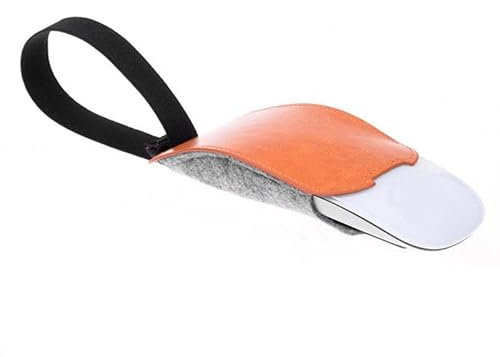 CHICHIYANG Étui en cuir pour Apple Magic Mouse 2, souris sans fil, étui rigide de voyage pour souris sans fil
