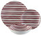 Versa Service de table Venise 18 pièces marron porcelaine