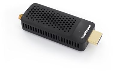 Metronic 441646 - Descodificador sintonizador Receptor TDT DVB-T, Compatible DVB-T2 dongle Stick Compacto, HEVC, EPG, 1080i, HDMI, Puerto USB 2.0, tecla SOS