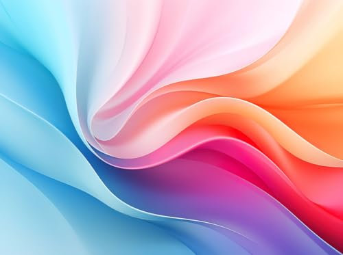 Pannello Copri Piano Cottura Induzione Fornelli Piastra Tagliere | Arcobaleno | 52x75 cm | per 5 Fuochi | da Cucina | in Vetro Temprato | 2 Pezzi