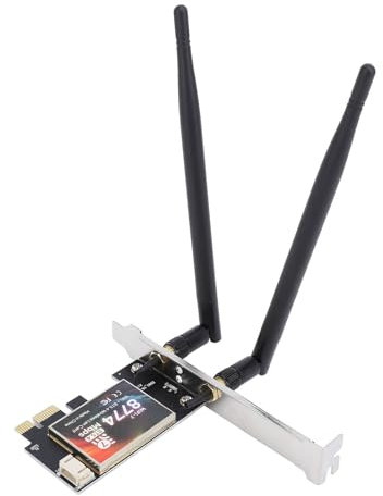 Tarjeta de Red, WiFi 7 8774Mbps PCI E Tarjeta de Red Inalámbrica Bluetooth para Chipset BE200, Tarjeta de Red Inalámbrica Tri Band para 10, 11 de 64 bits,
