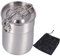 Msiud Camping Topf Mit Deckel und Faltbarem Griff 1L, Kochtopf für Gaskocher Edelstahl Kochgeschirr Faltbar Tasse Mit Klappgriffen für Picknick Wandern Rucksack Tragbarer Picknickherd