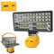 Lampe LED sans Fil pour Batterie Dewalt 18V/20V, 90W Baladeuse Lampe 6800LM de Chantier Alimenté Par Pile, Projecteur Portable avec Charge Type C & USB la Pêche,Camping, Garage (Sans Batterie)