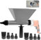 Electric Mortar Grout Gun Portable Pointing Grouting Caulking Sprayer with 8 Nozzles (Without Electric Drill)